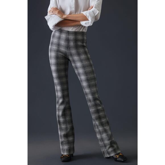 Anthropologie Maeve Plaid Bootcut Cotton Pants - XL New - Picture 3 of 6